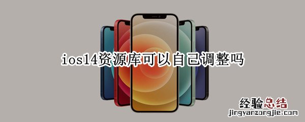 ios14资源库可以自己调整吗