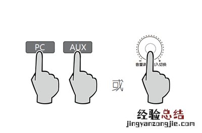 漫步者S2000V2音响怎么使用PC或AUX输入