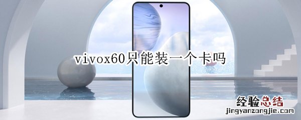 vivox60只能装一个卡吗