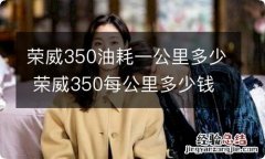 荣威350油耗一公里多少 荣威350每公里多少钱