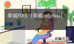 荣威rx5max 荣威RX5