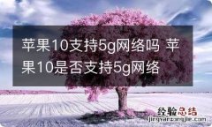 苹果10支持5g网络吗 苹果10是否支持5g网络