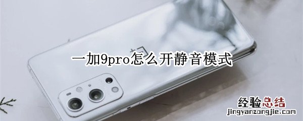一加9pro怎么开静音模式