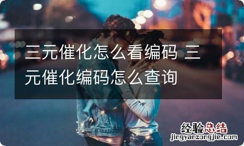三元催化怎么看编码 三元催化编码怎么查询