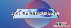 小米11青春版屏幕分辨率是多少