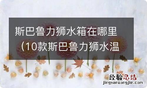 10款斯巴鲁力狮水温在哪看 斯巴鲁力狮水箱在哪里