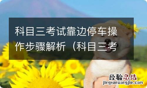 科目三考试靠边停车操作步骤解析图 科目三考试靠边停车操作步骤解析