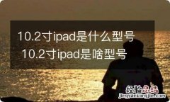 10.2寸ipad是什么型号 10.2寸ipad是啥型号