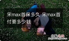 宋max首保多久 宋max首付要多少钱