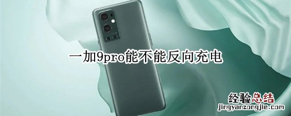 一加9pro能不能反向充电