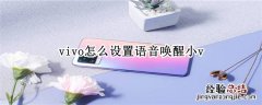 vivo怎么设置语音唤醒小v