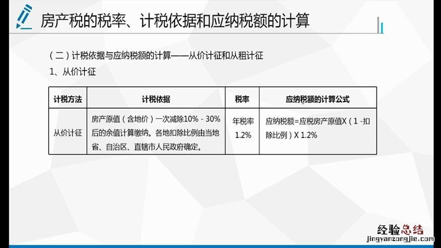 房产税如何计算