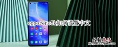 opporeno5k如何设置中文