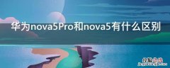 华为nova5Pro和nova5有什么区别