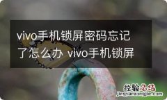 vivo手机锁屏密码忘记了怎么办 vivo手机锁屏密码忘记了如何解决