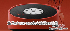 雅马哈TSX-B15怎么连接FM天线