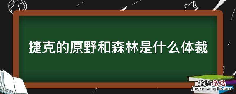 捷克的原野和森林是什么体裁