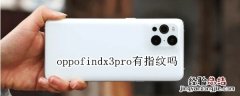 oppofindx3pro有指纹吗