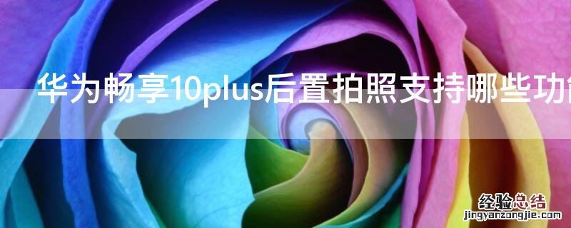 华为畅享10plus后置拍照支持哪些功能 华为畅享10plus后置拍照支持哪些功能手机