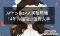 为什么很少人买福瑞迪 14年的福瑞迪值得入手吗