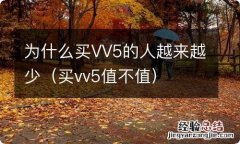 买vv5值不值 为什么买VV5的人越来越少