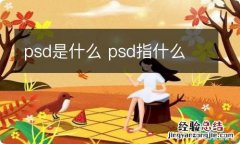 psd是什么 psd指什么