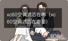 xc60空调滤芯在哪里 xc60空调滤芯在哪