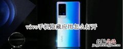 vivo手机隐藏应用怎么打开