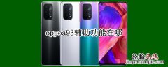 oppoa93辅助功能在哪