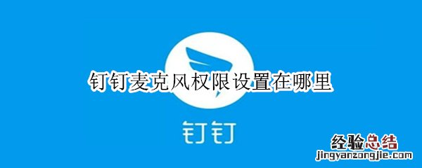 钉钉麦克风权限设置在哪里