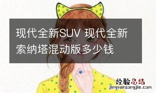 现代全新SUV 现代全新索纳塔混动版多少钱