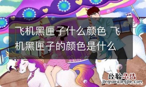 飞机黑匣子什么颜色 飞机黑匣子的颜色是什么