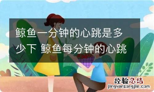 鲸鱼一分钟的心跳是多少下 鲸鱼每分钟的心跳是多少下