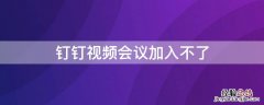 钉钉视频会议加入不了