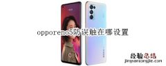 opporeno5防误触在哪设置