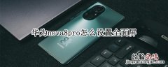 华为nova8pro怎么设置全面屏