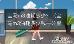 宝马m3油耗多少钱一公里 宝马m3油耗多少？