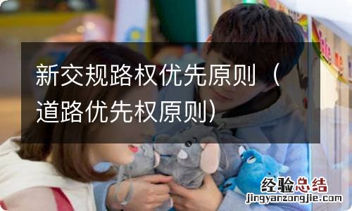 道路优先权原则 新交规路权优先原则