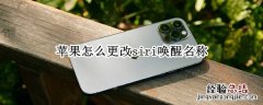 苹果怎么更改siri唤醒名称