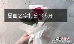 夏血名字打分105分