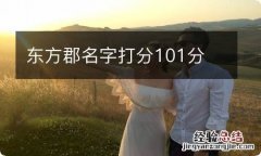 东方郡名字打分101分