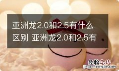 亚洲龙2.0和2.5有什么区别 亚洲龙2.0和2.5有什么区别外观