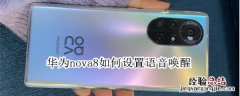 华为nova8如何设置语音唤醒