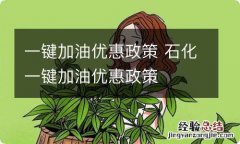 一键加油优惠政策 石化一键加油优惠政策