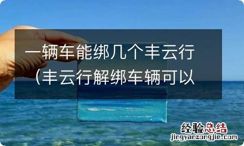 丰云行解绑车辆可以再绑定吗 一辆车能绑几个丰云行