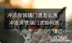 冲凉房玻璃门渍怎么洗 冲凉房玻璃门渍如何洗