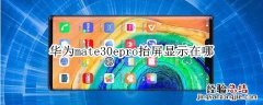 华为mate30epro抬屏显示在哪