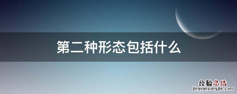 第二种形态包括什么