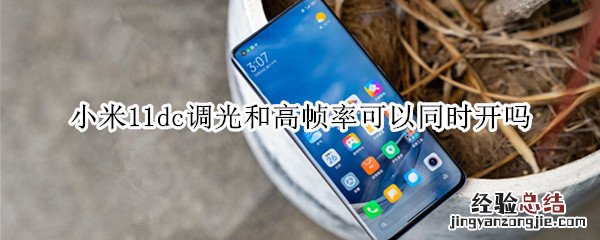 小米11dc调光和高帧率可以同时开吗