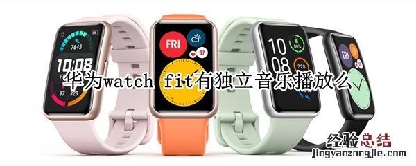 华为watch fit有独立音乐播放么